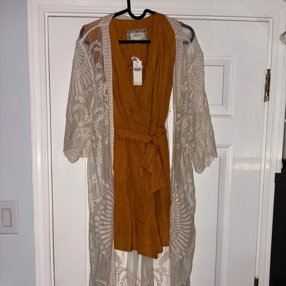 Anthropologie Do Everything In Love Lace Kimono